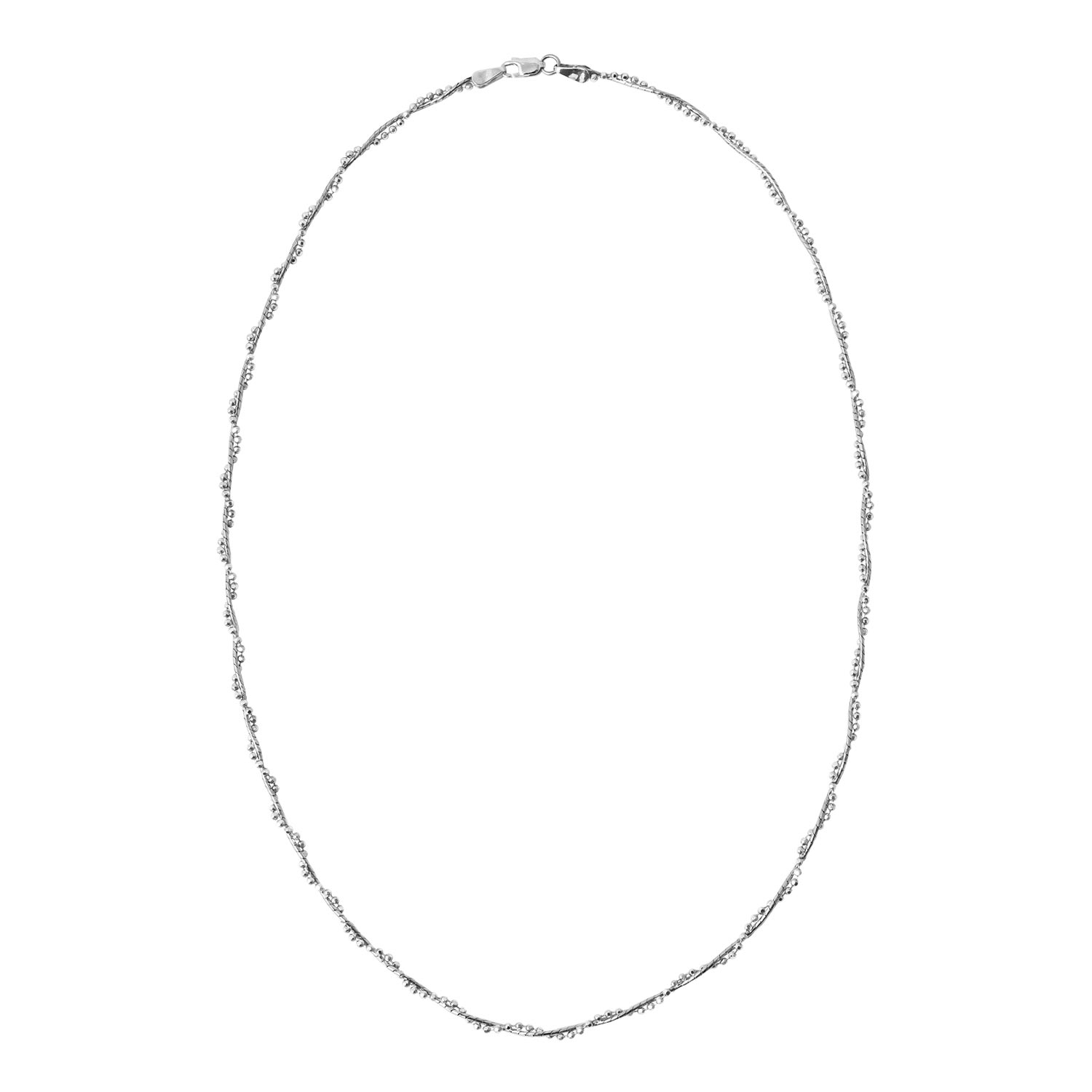 Ожерелье из серебра 40 см Красцветмет NH-22-1550JU-3-1-50