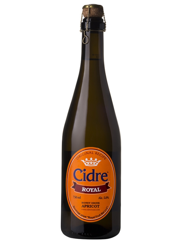 

Пиво Медовуха Абрикосовая Cidre Royal 0,75л, Светлое