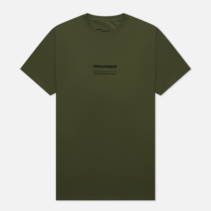 

Мужская футболка maharishi Miltype Crew Neck оливковый, Размер XXXL, Хаки, Miltype Crew Neck