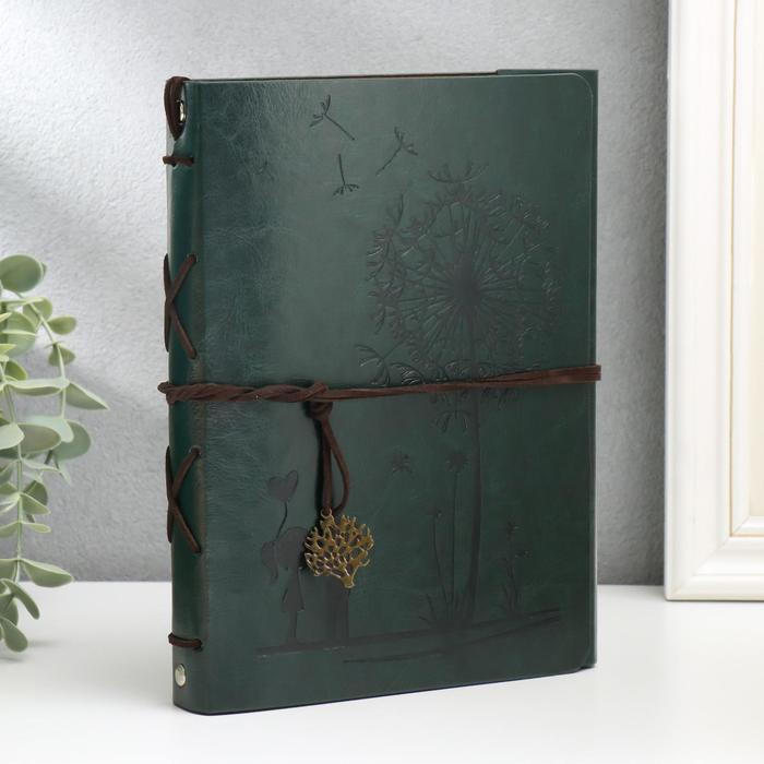 

Фотоальбом 30 листов "Дерево-одуванчик" кожзам (на кольцах) 22х17х3,3 см, Разноцветный