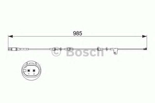 

Датчик износа передних колодок bmw x5 (e70)/x6 (e71) all 3.0xd 08-> bosch 1 987 473 520