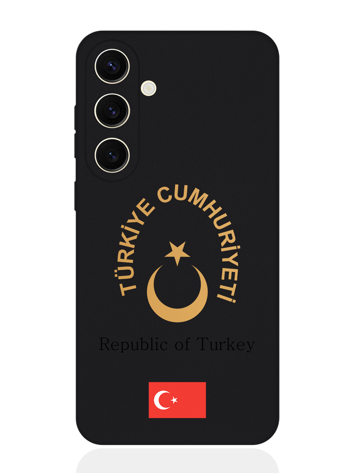 

Чехол SignumCase для Samsung S24 Золотой Герб Турции, Золотистый;черный