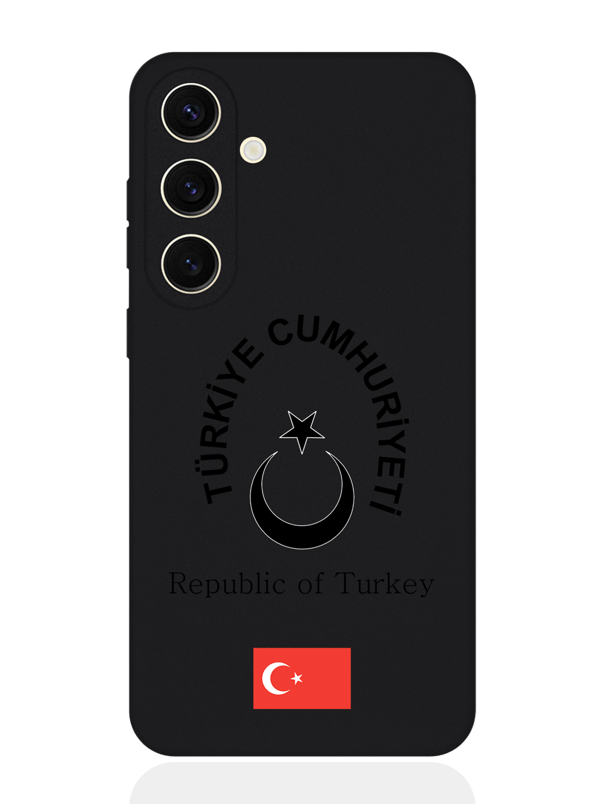 

Чехол SignumCase для Samsung S24 Черный лаковый Герб Турции, Samsung