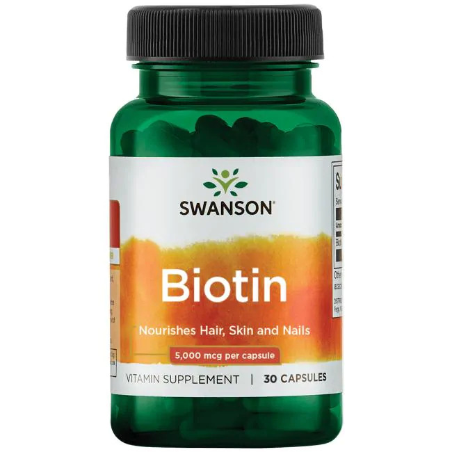 Swanson Biotin 5000 мкг 30 капс