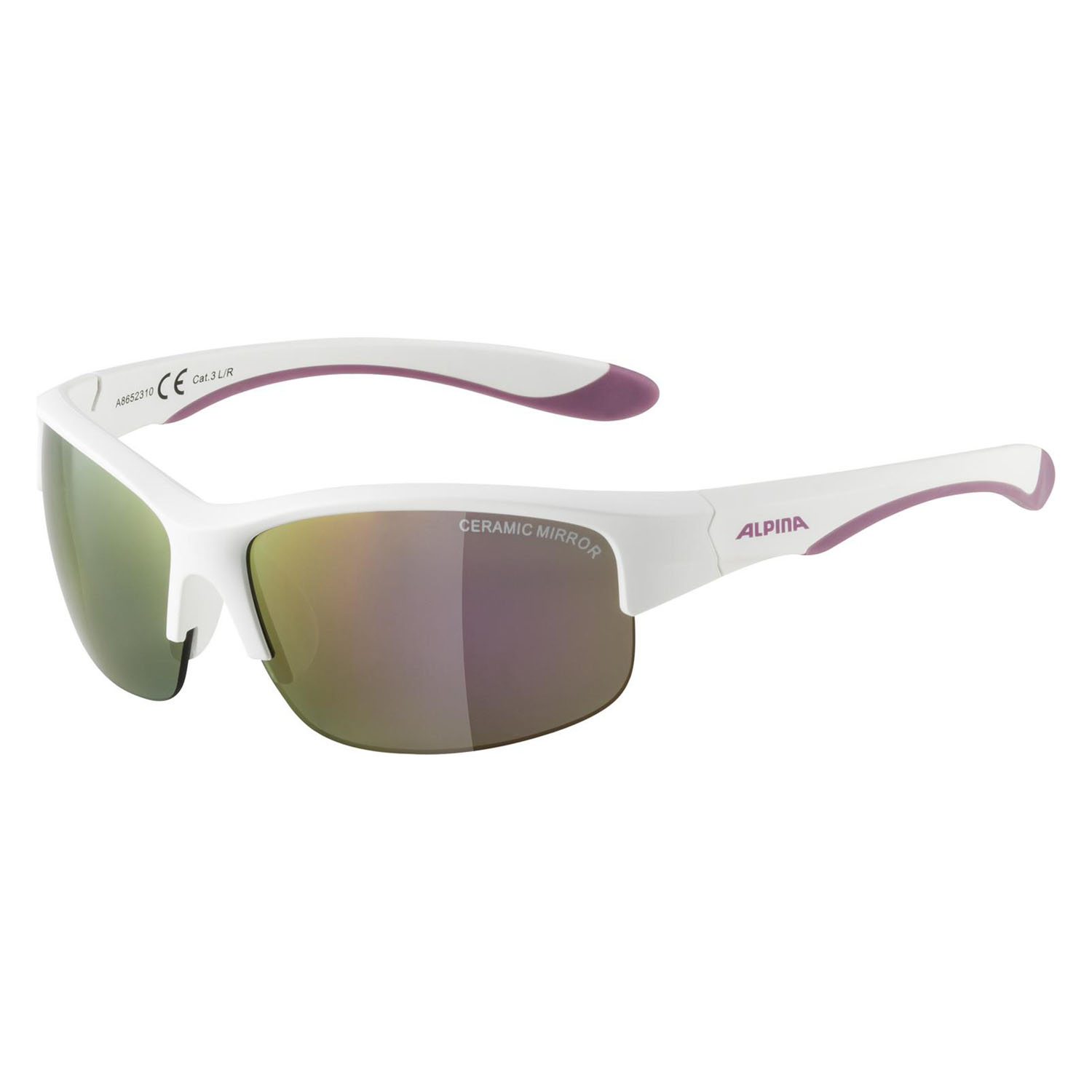 

Очки Солнцезащитные Alpina Flexxy Youth Hr White Purple Matt/Pink Mirror Cat. 3 (Б/Р) 2024, Flexxy Youth Hr