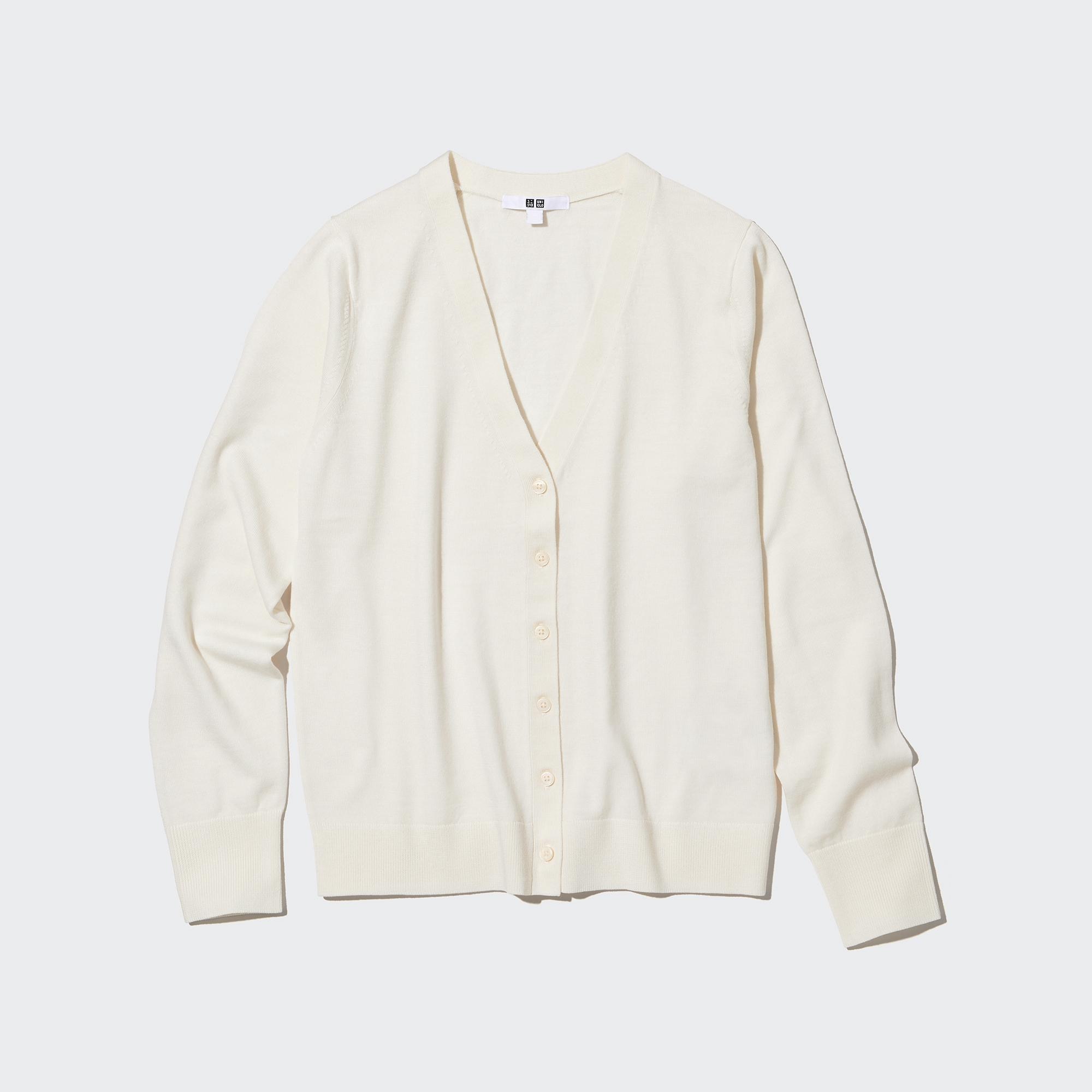 

Кардиган женский UNIQLO 450512COL01 белый S (доставка из-за рубежа), 450512COL01