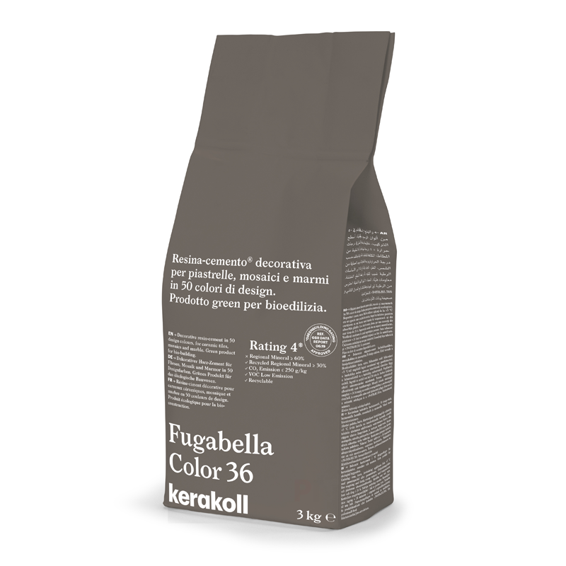 фото Затирка kerakoll fugabella color полимерцементная 36 (3 кг мешок)