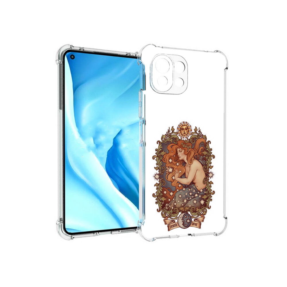 

Чехол MyPads Tocco для Xiaomi Mi 11 Lite звездная девушка абстракция (PT159462.256.351), Прозрачный, Tocco