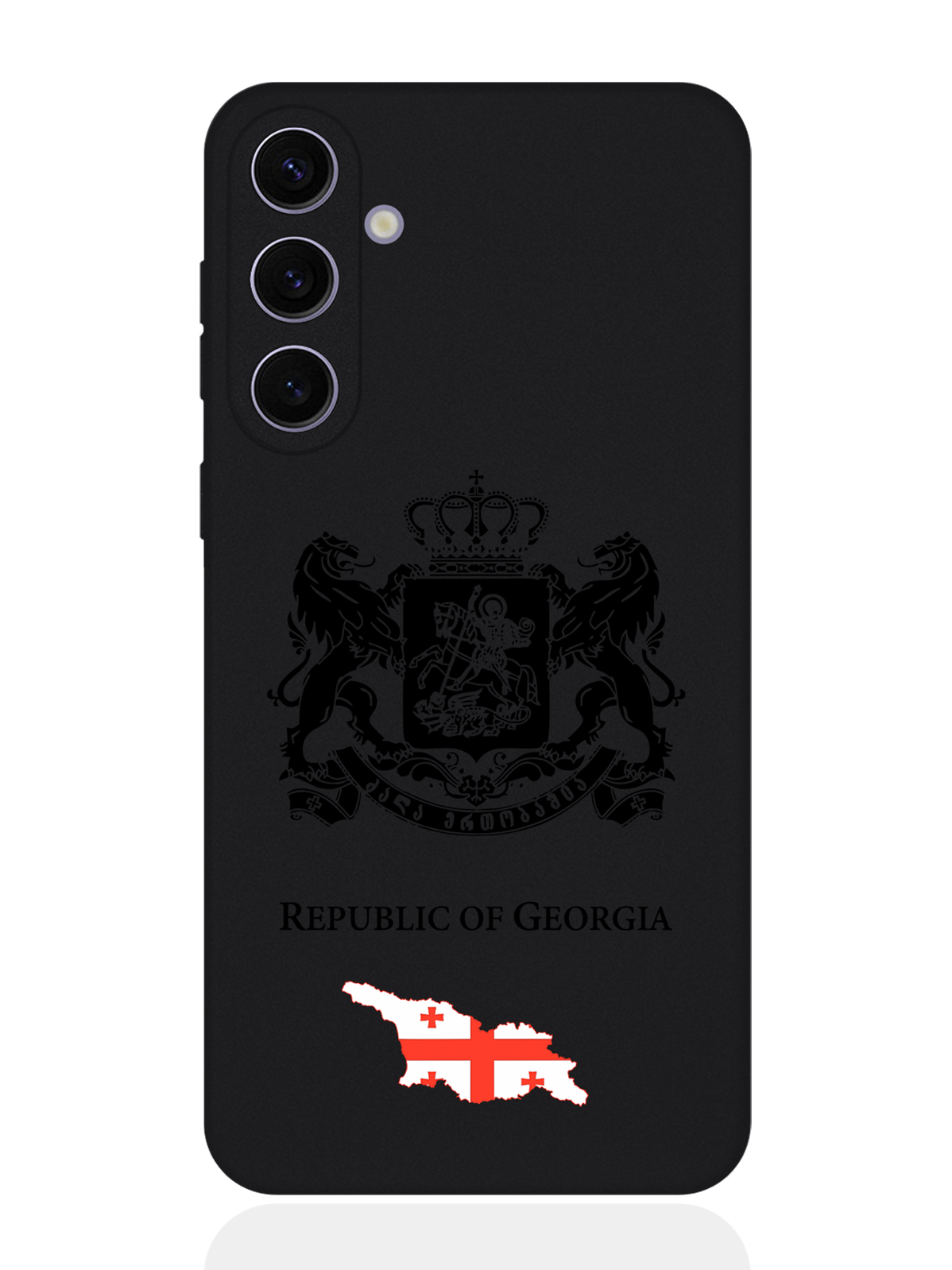 

Чехол SignumCase для Samsung S24 Plus Черный лаковый Герб Грузии, Samsung