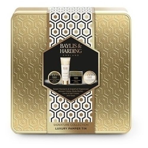 Набор для тела Baylis & Harding Luxury Pamper Tin сладкий мандарин и грейпфрут 4 предмета