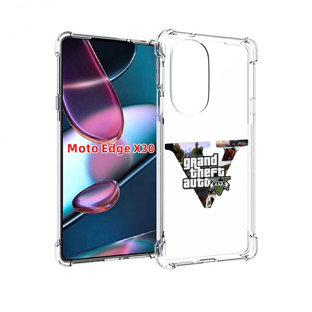 

Чехол MyPads GTA 5 логотип для Motorola Moto Edge X30, Прозрачный, Tocco