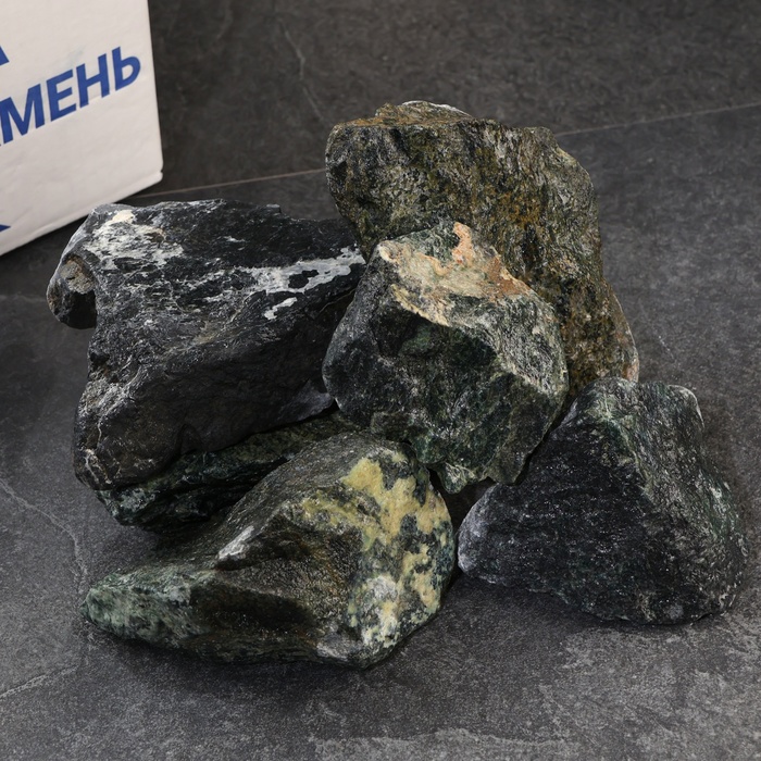 Камень для бани Серпентинит колотый 20 кг 10445767