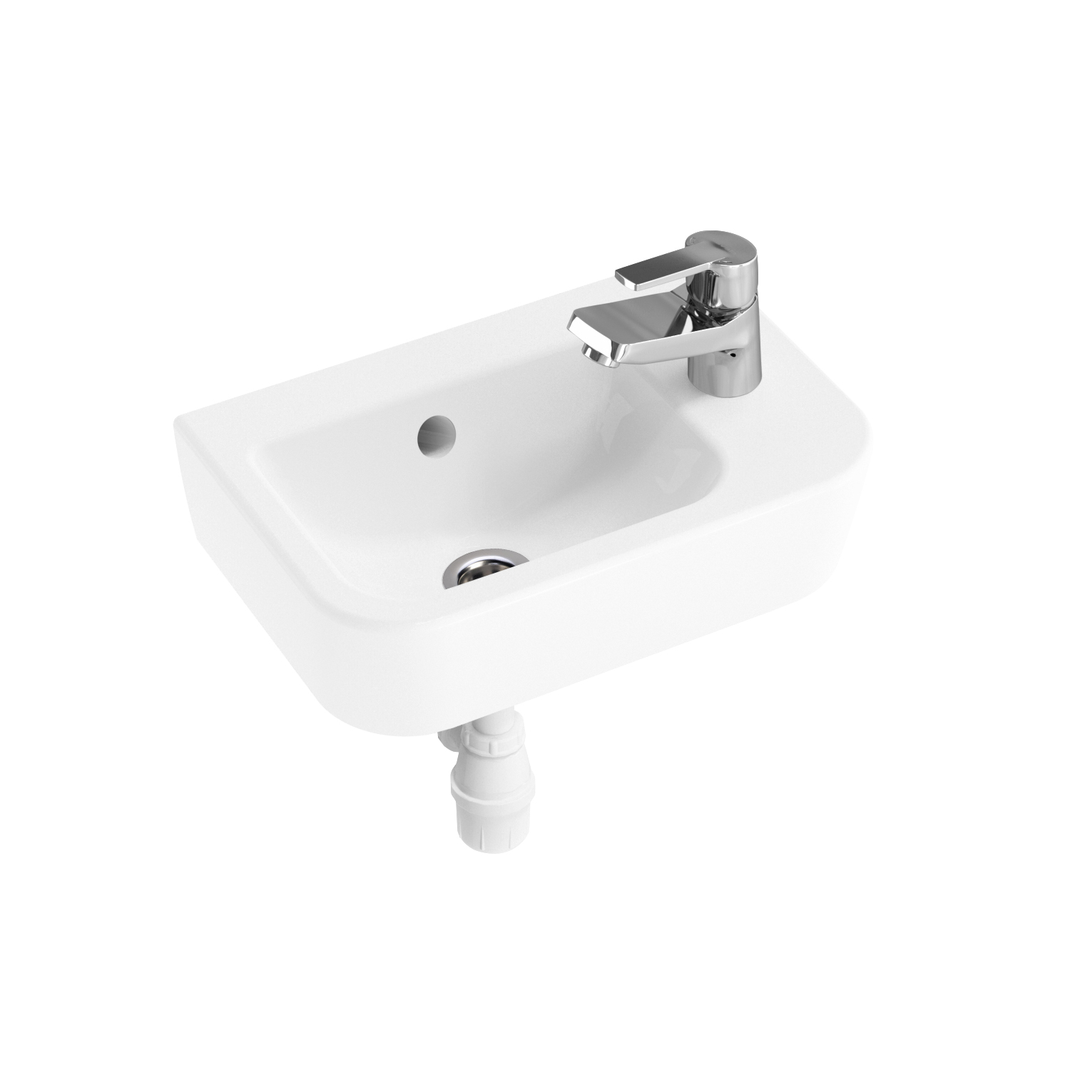 

Комплект 3 в 1 Lavinia Boho One 21510486, подвесная фарфоровая раковина 37 см