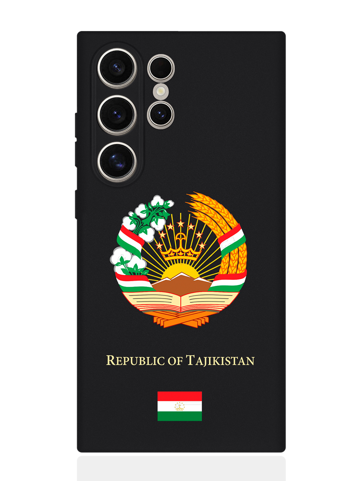 

Чехол SignumCase для Samsung S24 Ultra Герб Таджикистана, Красный;желтый, Samsung