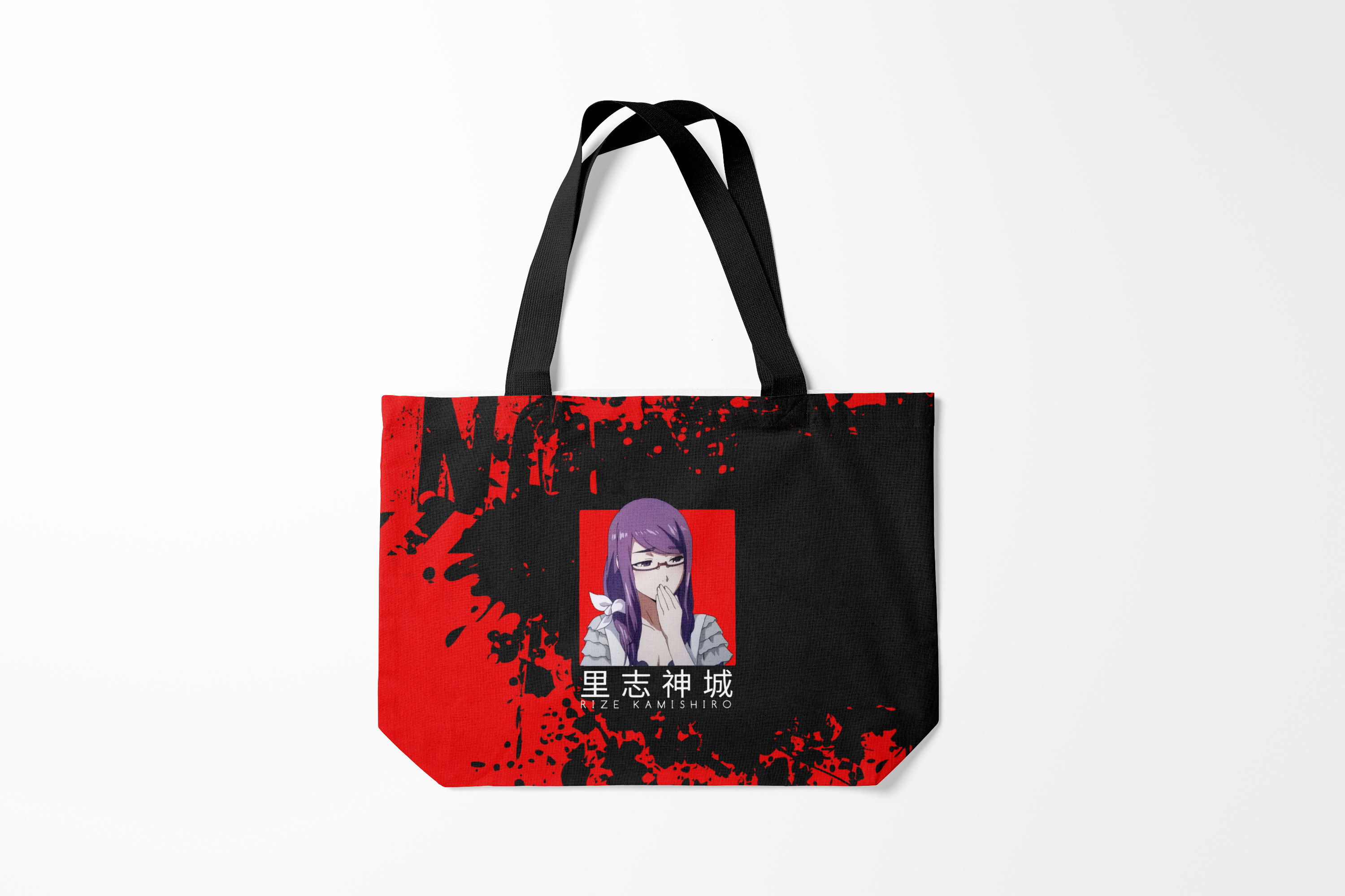 

Сумка шoппер унисекс Burnettie Токийский Гуль RIZE KAMISHIRO Tokyo Ghoul, черный, Токийский Гуль RIZE KAMISHIRO Tokyo Ghoul