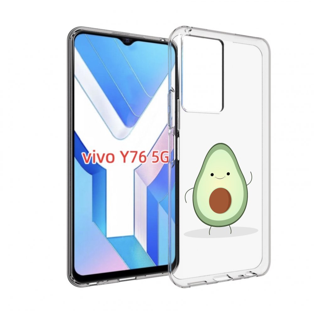 

Чехол MyPads Авокадик для Vivo Y76 5G, Прозрачный, Tocco