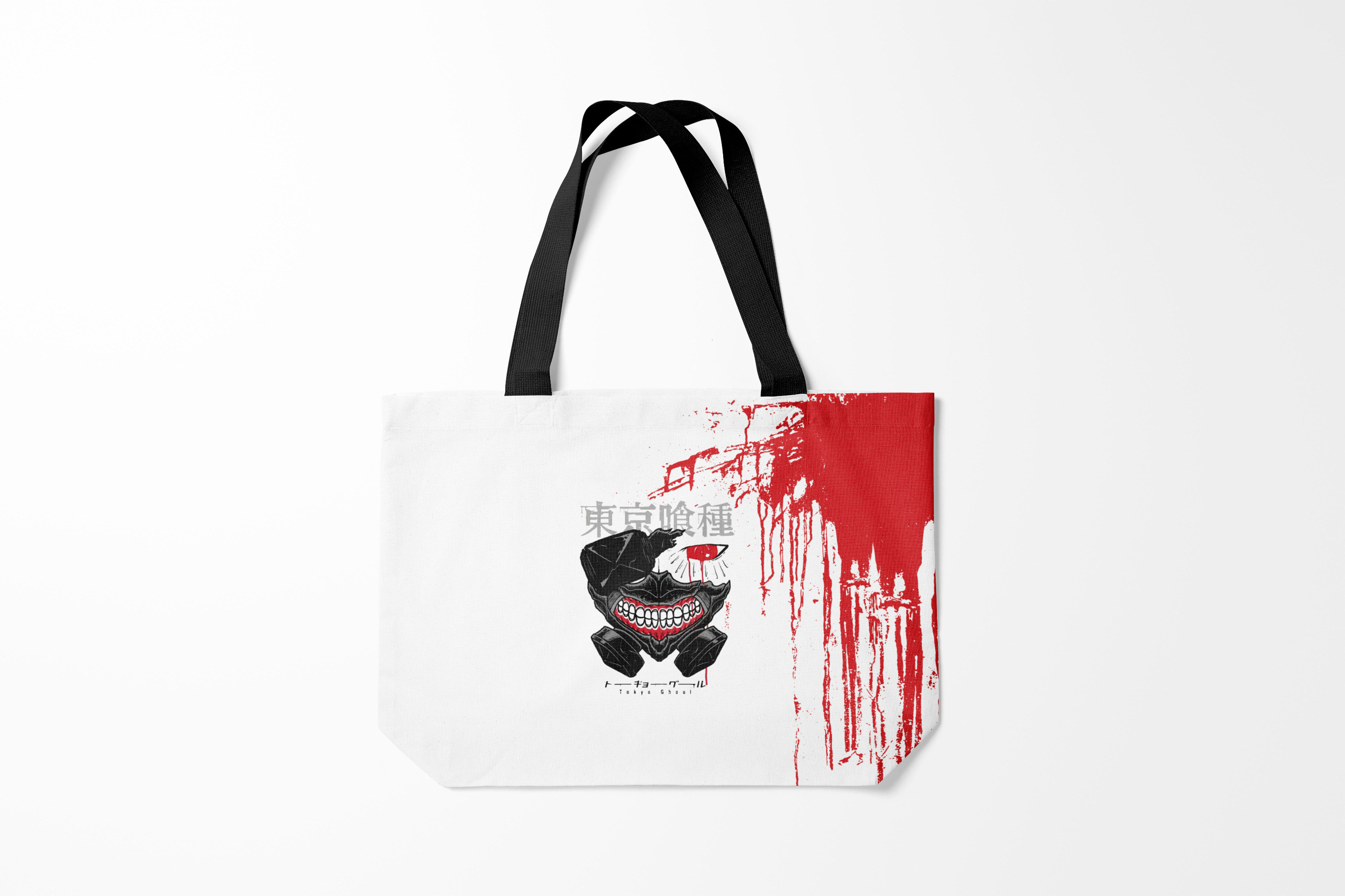 

Сумка шoппер унисекс Burnettie Токийский Гуль Kaneki Ken кусок головы, белый, Токийский Гуль Kaneki Ken кусок головы