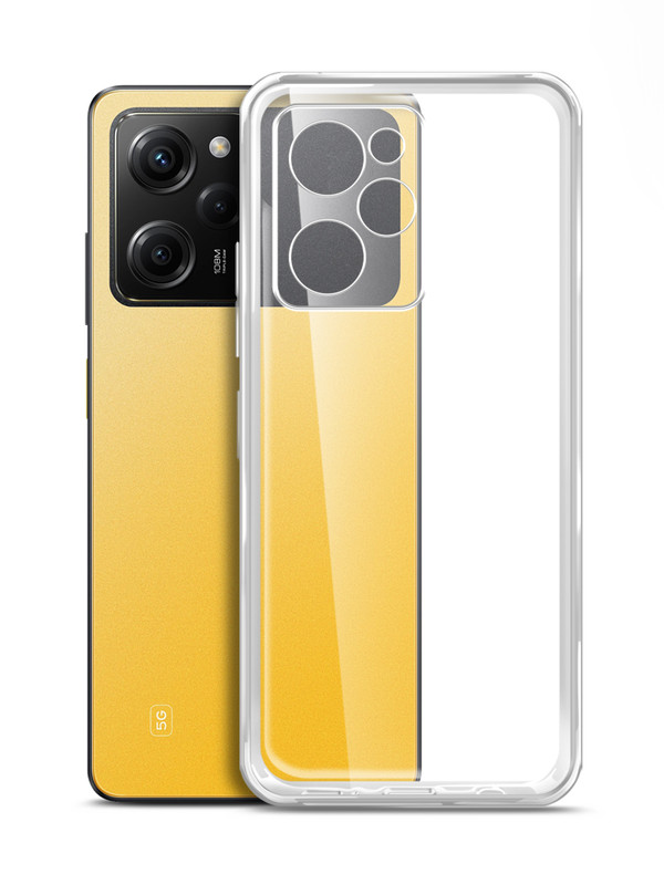 

Чехол Brozo на Poco X5 Pro, силиконовый прозрачный, X5 Pro