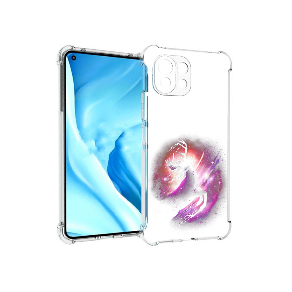 

Чехол MyPads Tocco для Xiaomi Mi 11 Lite звездный олень (PT159462.256.354), Прозрачный, Tocco