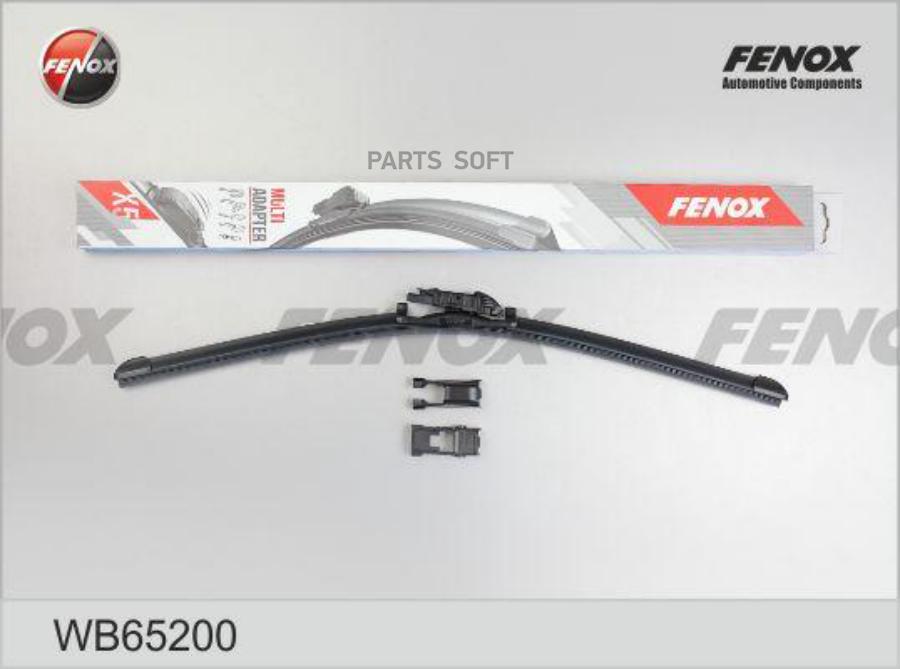 

Щетка стеклоочистителя 650 мм бескаркасная 1 шт FENOX Multi Adapter X5 WB65200