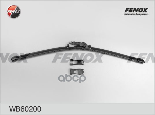 

Щетка стеклоочистителя 600 мм бескаркасная 1 шт FENOX Multi Adapter X5 WB60200