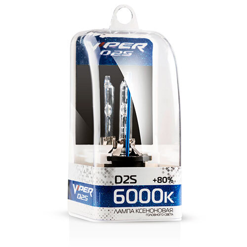 

Штатная ксеноновая лампа VIPER D2S +80% 6000K, D2S