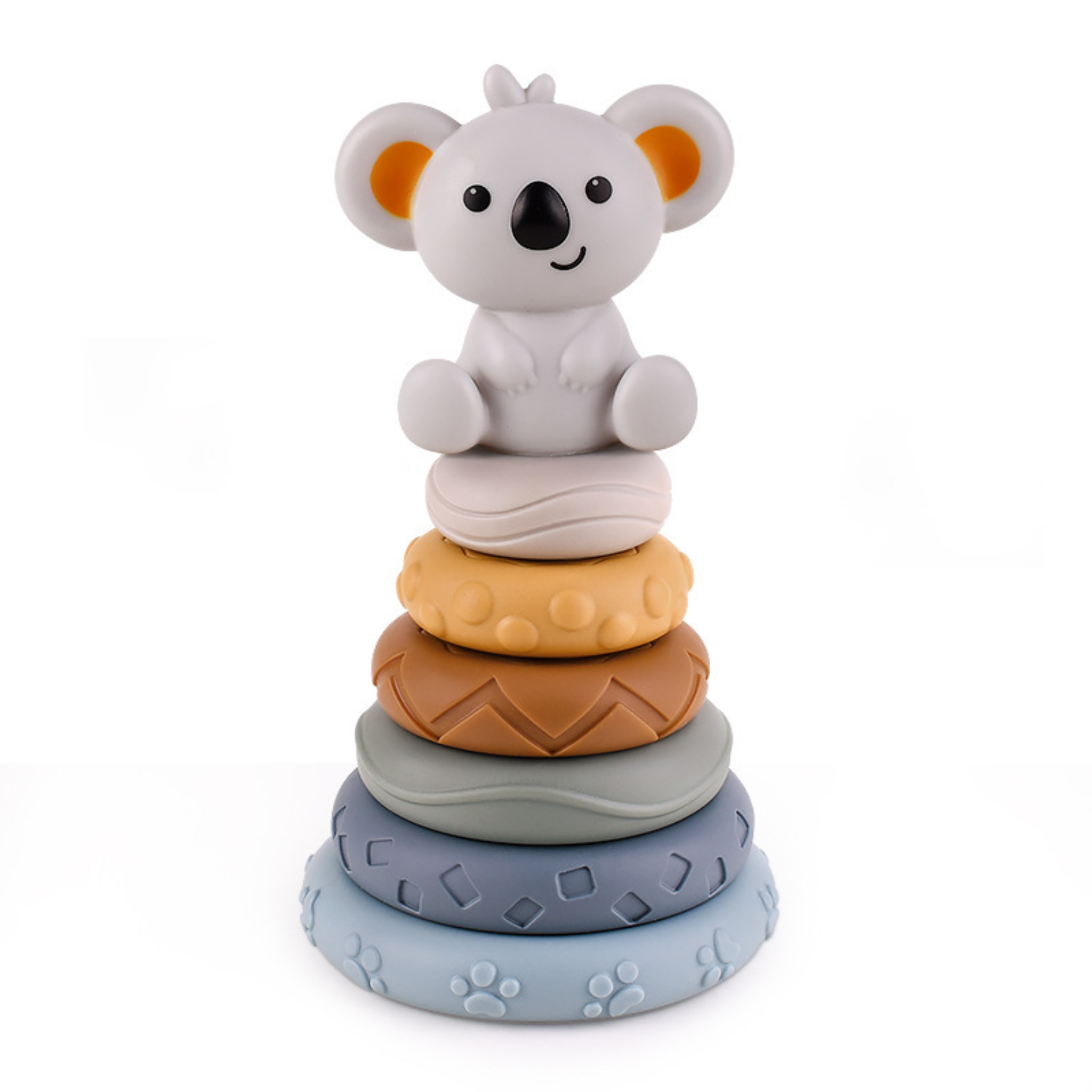 фото Детская развивающая игрушка для ванной мягкая пирамидка коала nobrand