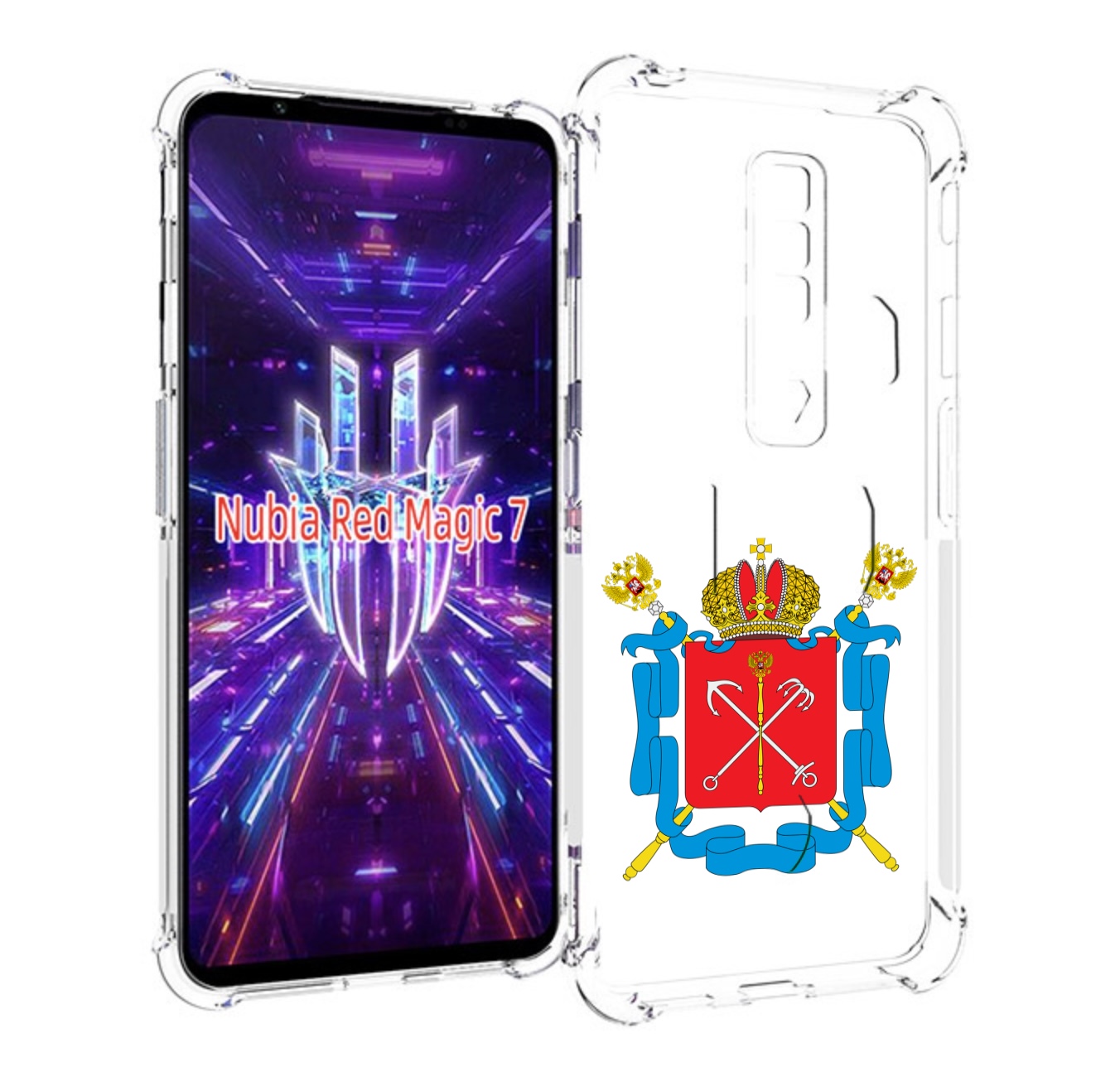 

Чехол MyPads герб-санкт-петербург для ZTE Nubia Red Magic 7, Прозрачный, Tocco