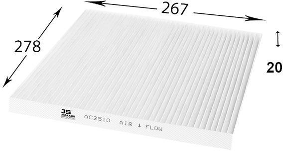 

Фильтр воздушный салона JS Asakashi AC2510