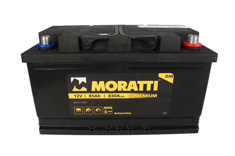 Аккумуляторная батарея MORATTI 6СТ85 низ.обратная