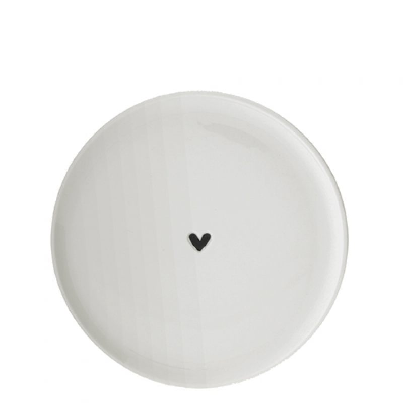 

Тарелка десертная White heart in black, RJ/DE 501 BL