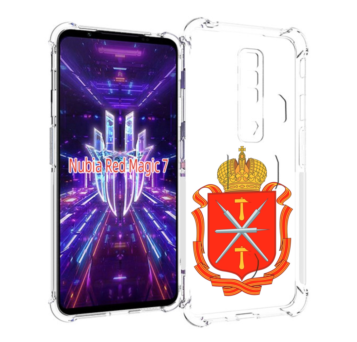 

Чехол MyPads герб-тульская-область для ZTE Nubia Red Magic 7, Прозрачный, Tocco