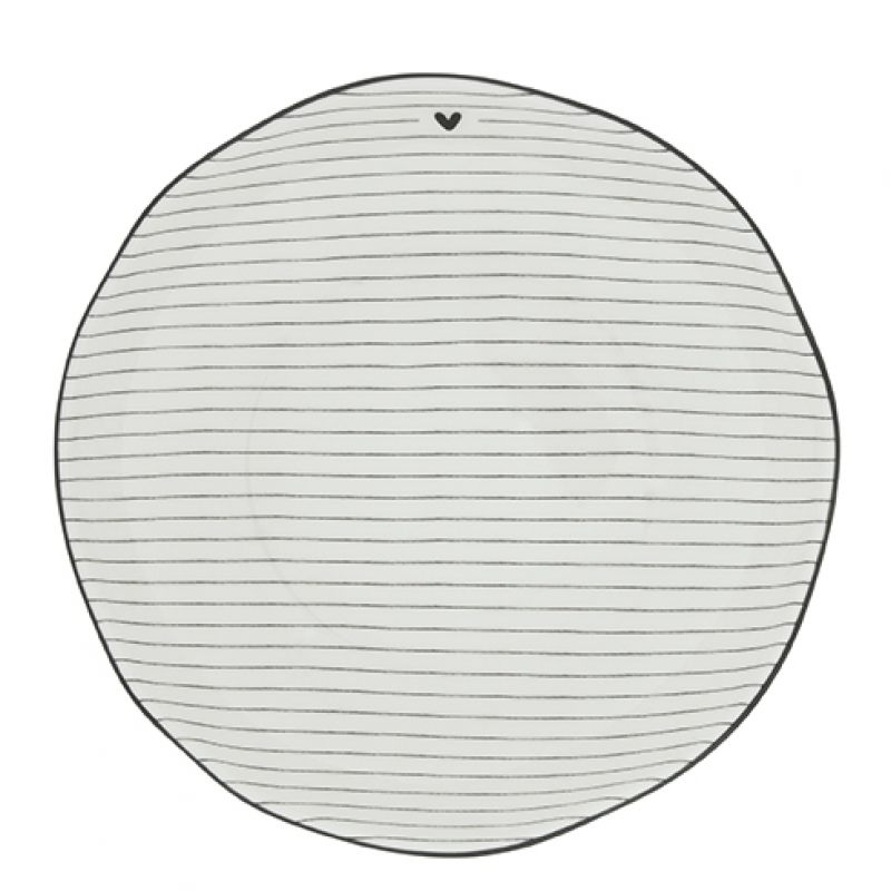 

Тарелка суповая Stripes/edge black, Серый, LI/SOUP PL 002 BL