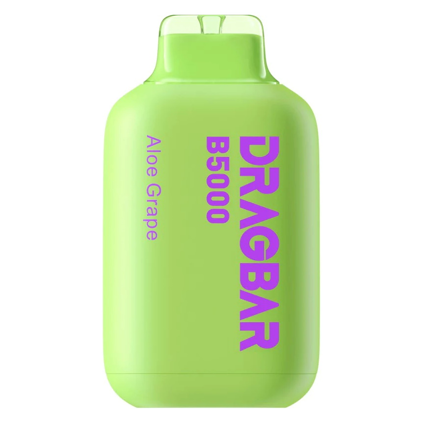 

Заряжаемая одноразовая сигарета Zovoo Dragbar B 5000 Aloe Grape, 20 мг