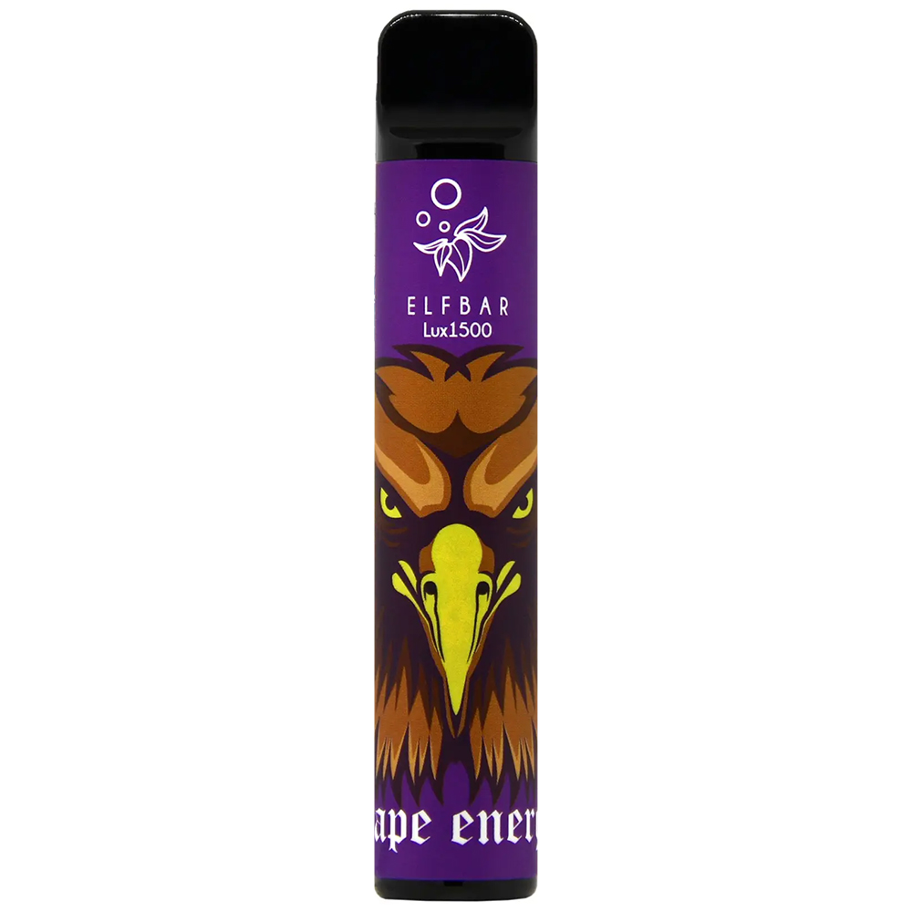 

Одноразовая электронная сигарета Elf Bar Lux 1500 Grapes Energy, 20 мг