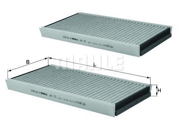 

Фильтр салона MAHLE/KNECHT LAK173/S