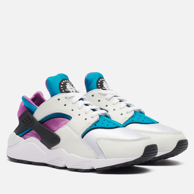 фото Кроссовки мужские nike air huarache deep magenta белые 9 us