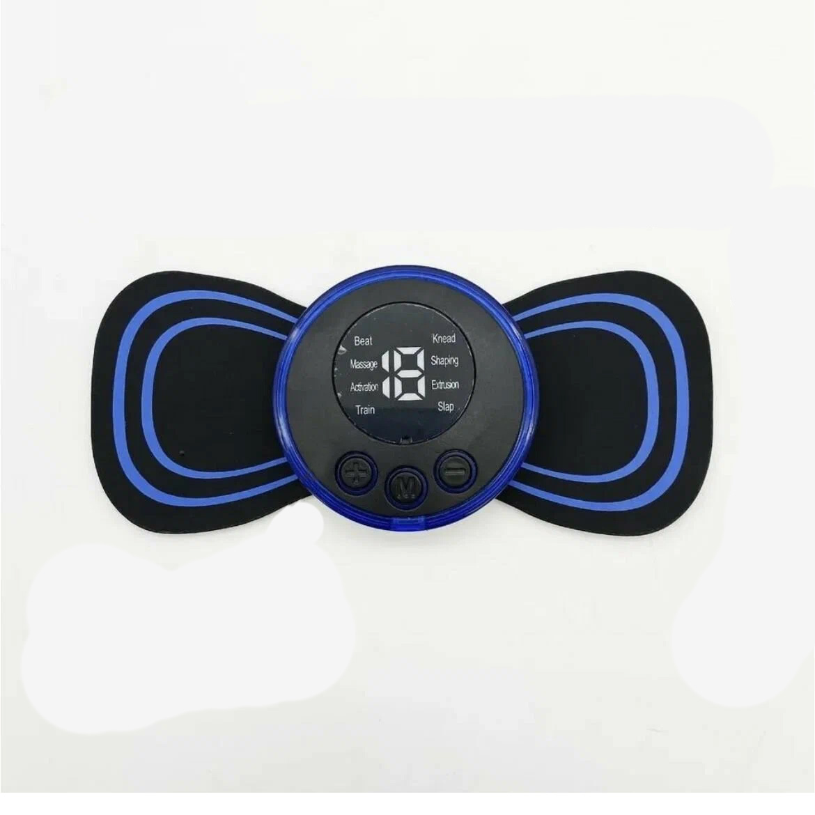 

Миостимулятор массажер для тела в виде бабочки с дисплеем., Черный;синий, TFGTH