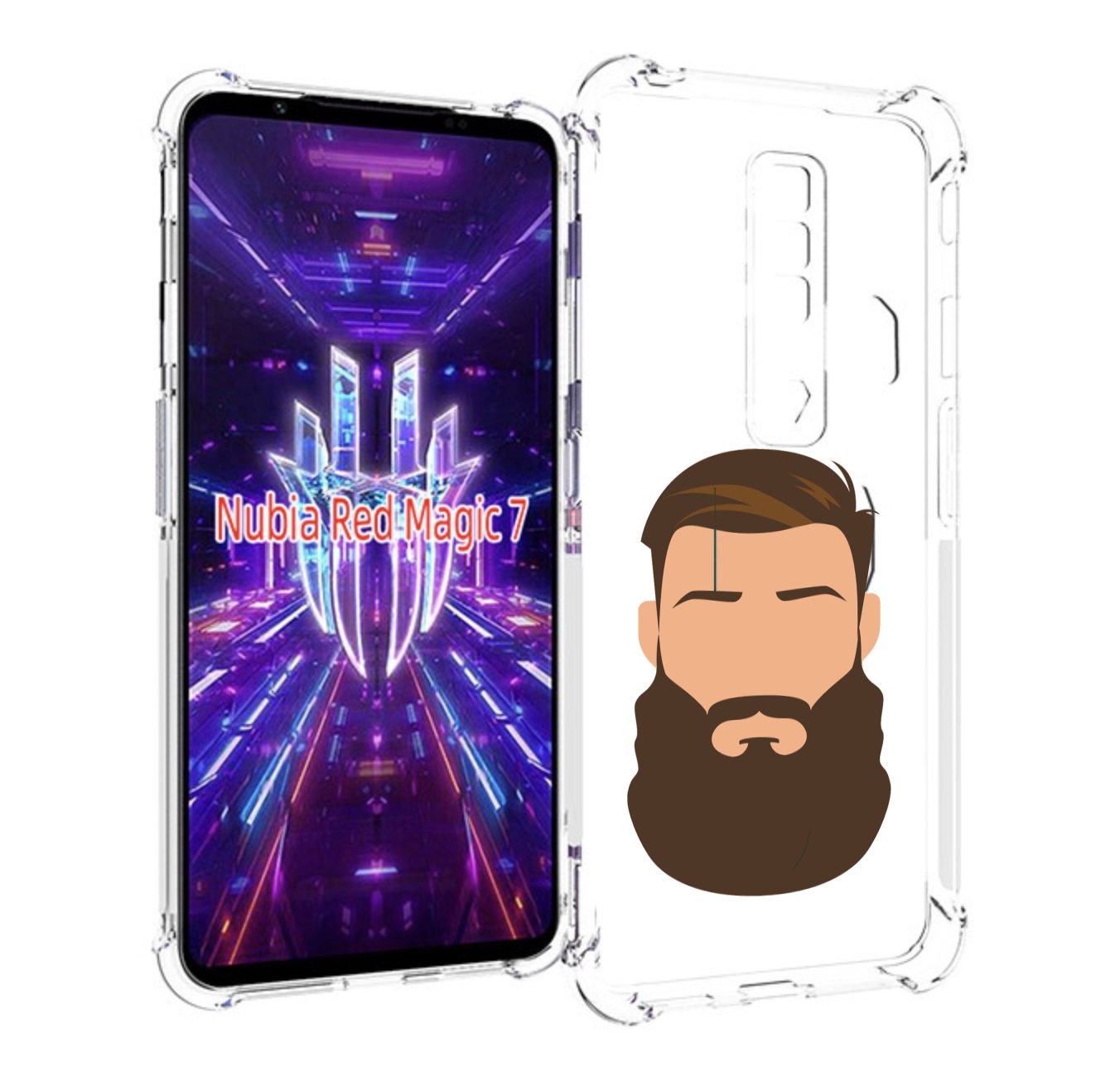 

Чехол MyPads густая-борода для ZTE Nubia Red Magic 7, Прозрачный, Tocco
