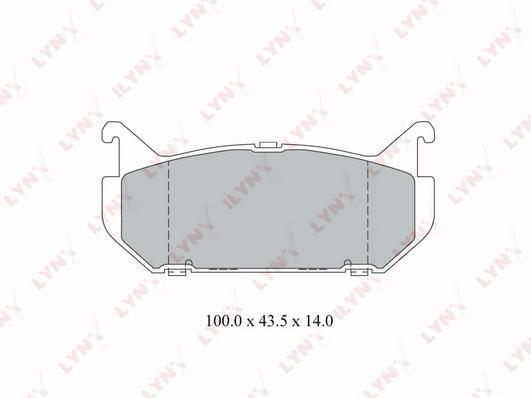 

Колодки торм.задн.MAZDA 626(GE) 1.8-2.5 92-97 / Xedos 6(CA) 92-99, FORD Probe 2.0-2.5 93-9