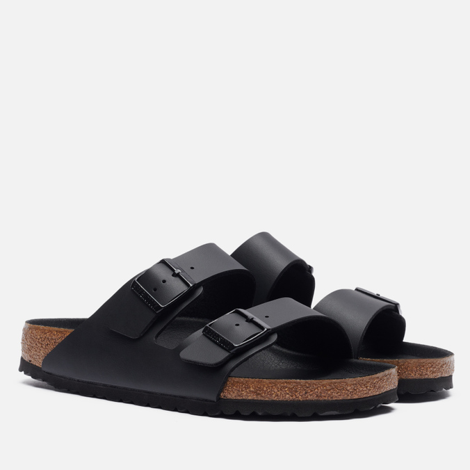 фото Шлепанцы женские birkenstock arizona birko-flor черные 37 eu
