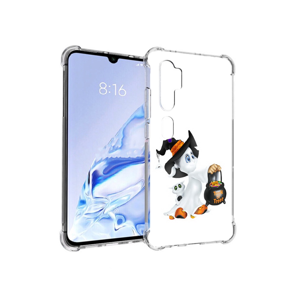 

Чехол MyPads Tocco для Xiaomi Mi Note 10 Pro Маленький призрак (PT140314.290.113), Прозрачный, Tocco