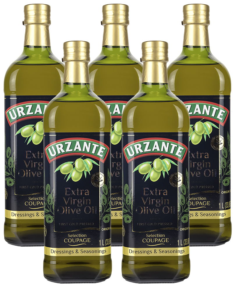 Масло оливковое Urzante Extra Virgin 1 л х 5 шт 10502₽