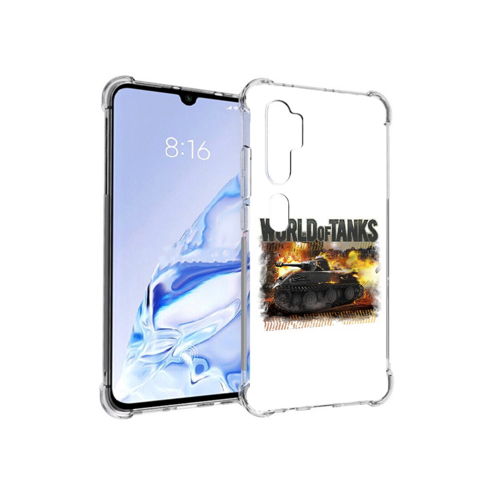 

Чехол MyPads Tocco для Xiaomi Mi Note 10 Pro Мир танков-2 (PT140314.290.118), Прозрачный, Tocco