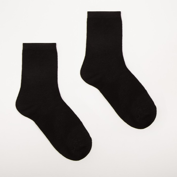 Носки детские, цвет чёрный, размер 20-22 брюки детские minaku перемена чёрный 134