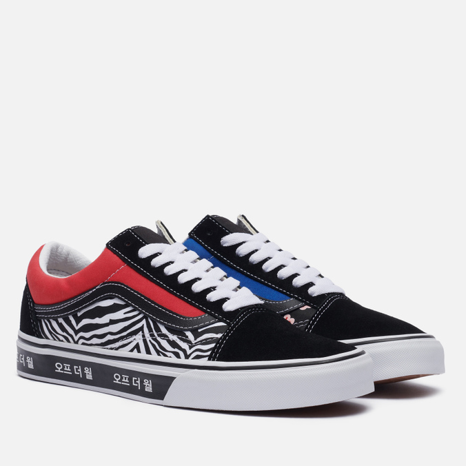 фото Кеды женские vans old skool korean typography черные 46 eu