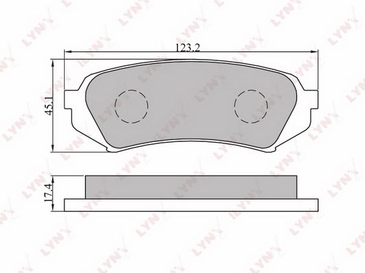 

Колодки тормозные TOYOTA LAND CRUISER 100 98 07/LEXUS LX470 98 07задние 1шт LYNXAUTO