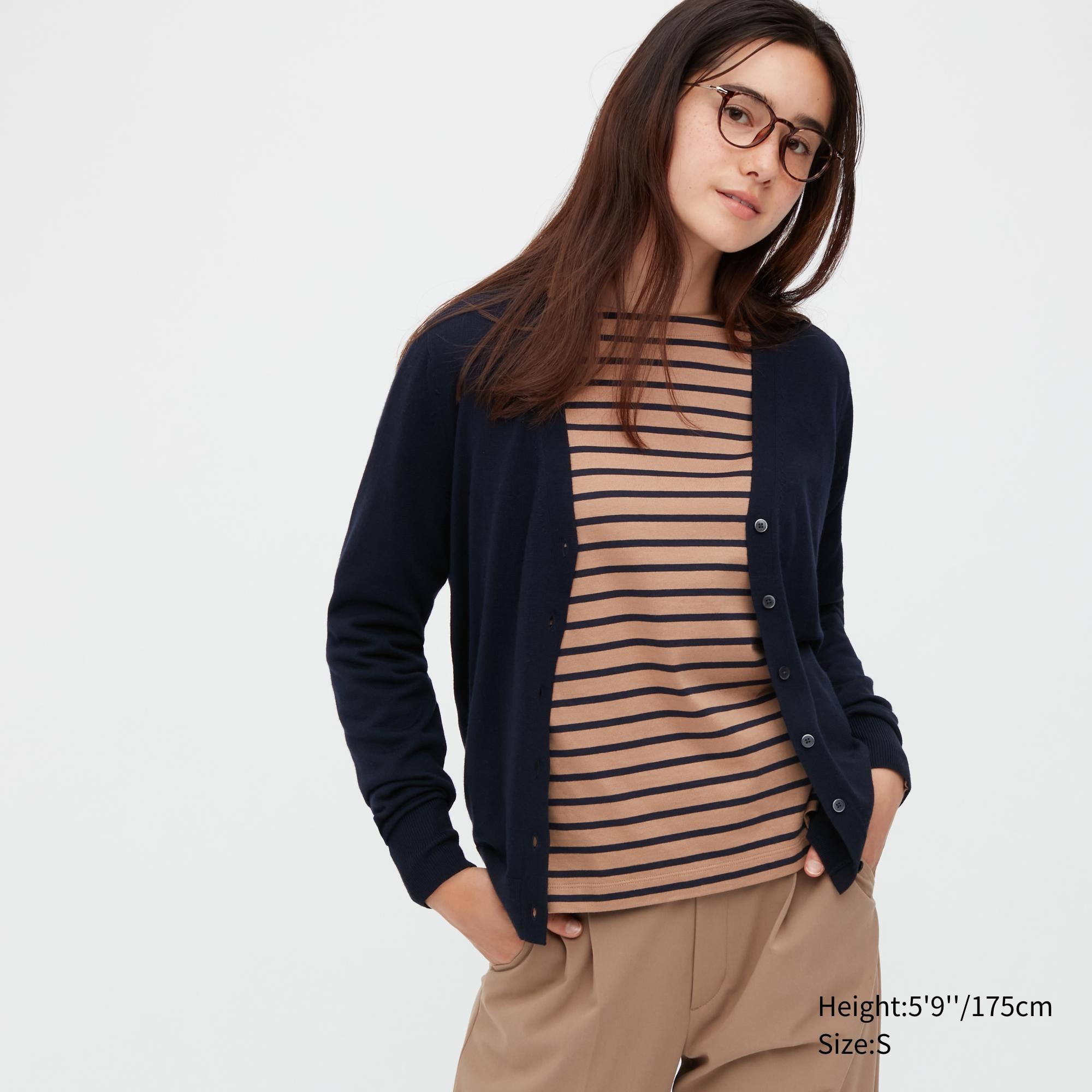 

Кардиган женский UNIQLO 450512COL69 синий L (доставка из-за рубежа), 450512COL69