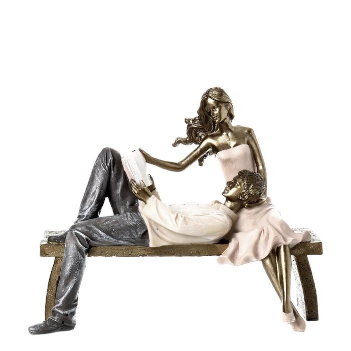 

Сувенир полистоун Влюбленная пара на скамейке 18х13х22,5 см