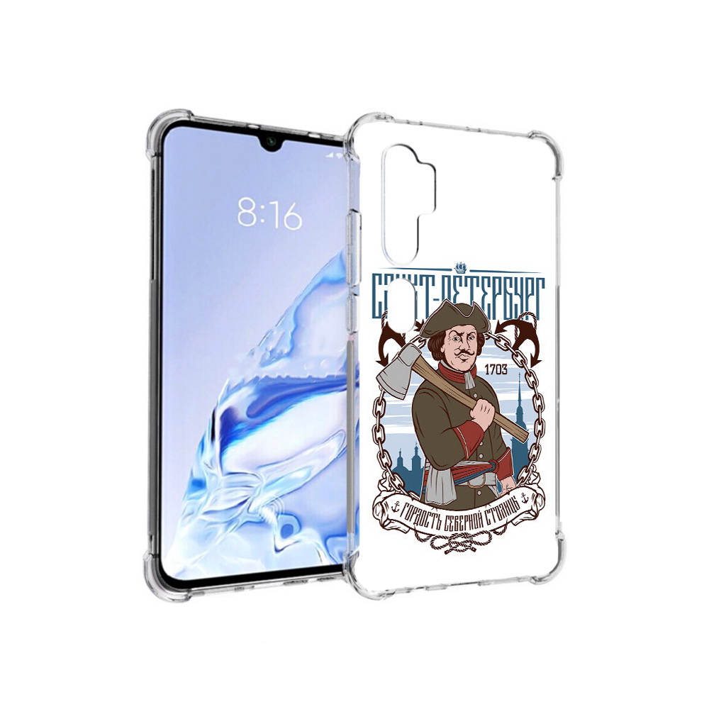 

Чехол MyPads Tocco для Xiaomi Mi Note 10 Pro Петр первый (PT140314.290.134), Прозрачный, Tocco